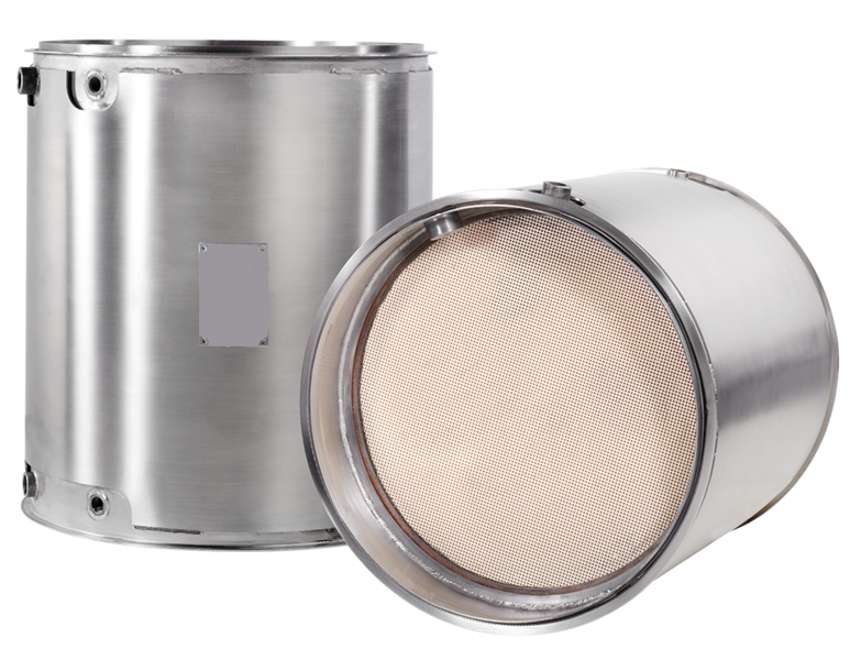 DPF diesel particulate filter package